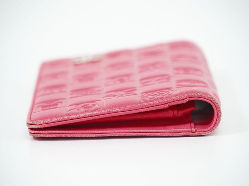 Object Chanel Coco Mark Icon Line Long Wallet Long Wallet Leather Pink Icon