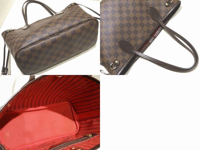 Vuitton Neverfull PM Tote Bag N51109 Damier Ebène Women Shoulder Bag Louis