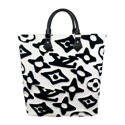 Louis Vuitton X Urs Fischer Tote Bag Lvxuf Cabas M45567 Monogram Velvet Taffeta