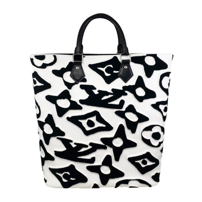 Louis Vuitton X Urs Fischer Tote Bag Lvxuf Cabas M45567 Monogram Velvet Taffeta