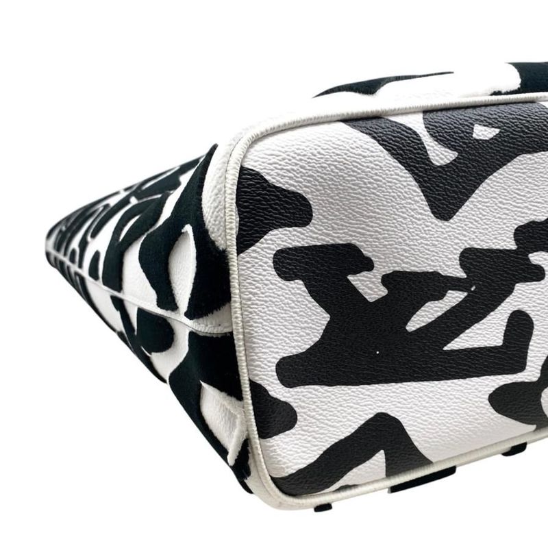 Louis Vuitton X Urs Fischer Tote Bag Lvxuf Cabas M45567 Monogram Velvet Taffeta