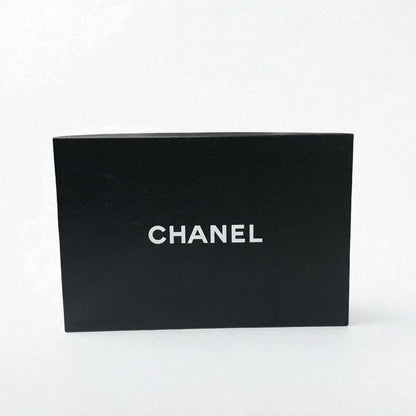 Chanel Sandals Shoes Leather Black Silver Coco Mark Camellia Strap