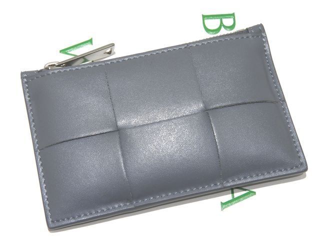 Bottega Veneta Fragment Case 679843 Intrecciato Urban Card Case Coin Case Gray