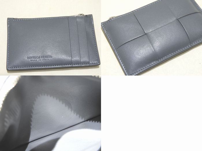 Bottega Veneta Fragment Case 679843 Intrecciato Urban Card Case Coin Case Gray