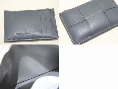 Bottega Veneta Fragment Case 679843 Intrecciato Urban Card Case Coin Case Gray
