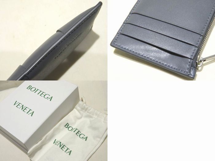 Bottega Veneta Fragment Case 679843 Intrecciato Urban Card Case Coin Case Gray
