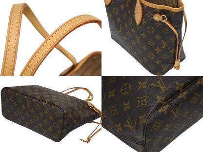 Louis Vuitton Monogram Neverfull PM Handbag Brown Vachetta Leather Gold — view 6
