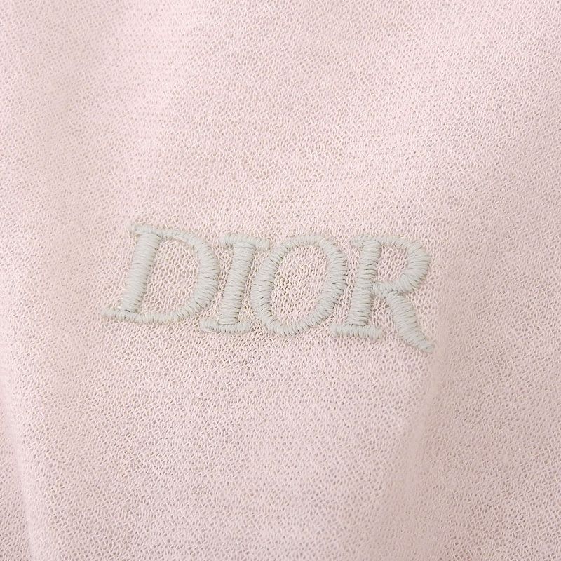 DIOR Homme 243j831a0800 Long-sleeved Knit Polo Shirt With Cuff Logo Embroidery