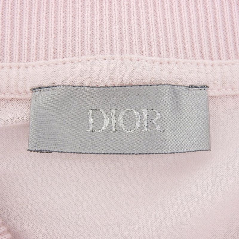 DIOR Homme 243j831a0800 Long-sleeved Knit Polo Shirt With Cuff Logo Embroidery