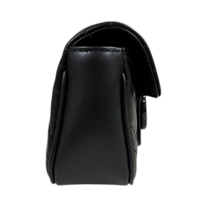 Gucci Super Mini Bag GG Marmont Shoulder Bag Leather 476433 Black Ladies Gucci