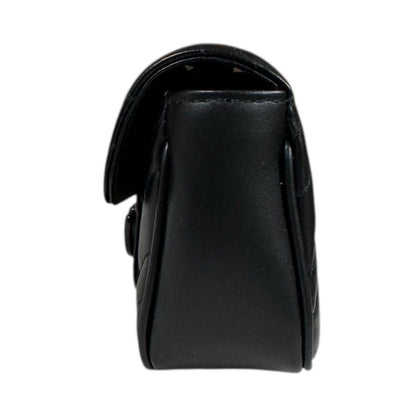 Gucci Super Mini Bag GG Marmont Shoulder Bag Leather 476433 Black Ladies Gucci