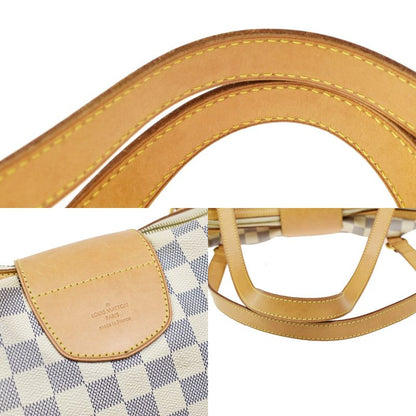 Louis Vuitton Straser PM Shoulder Bag Damier Azure White Leather N42222 25kb069