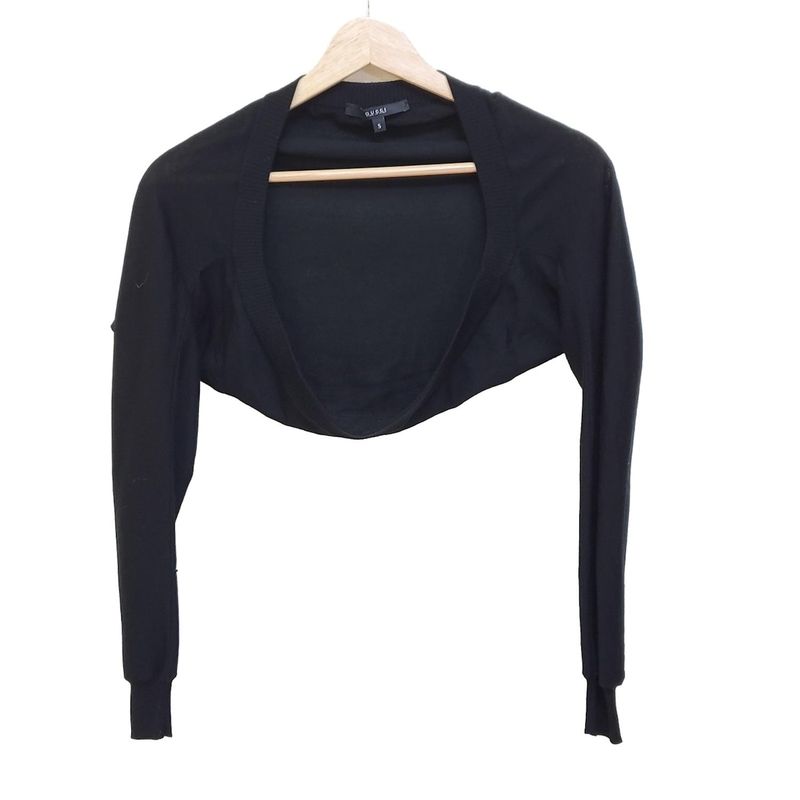 Gucci Bolero Size S Women - 259968 X4159 Black Long Sleeves Cashmere
