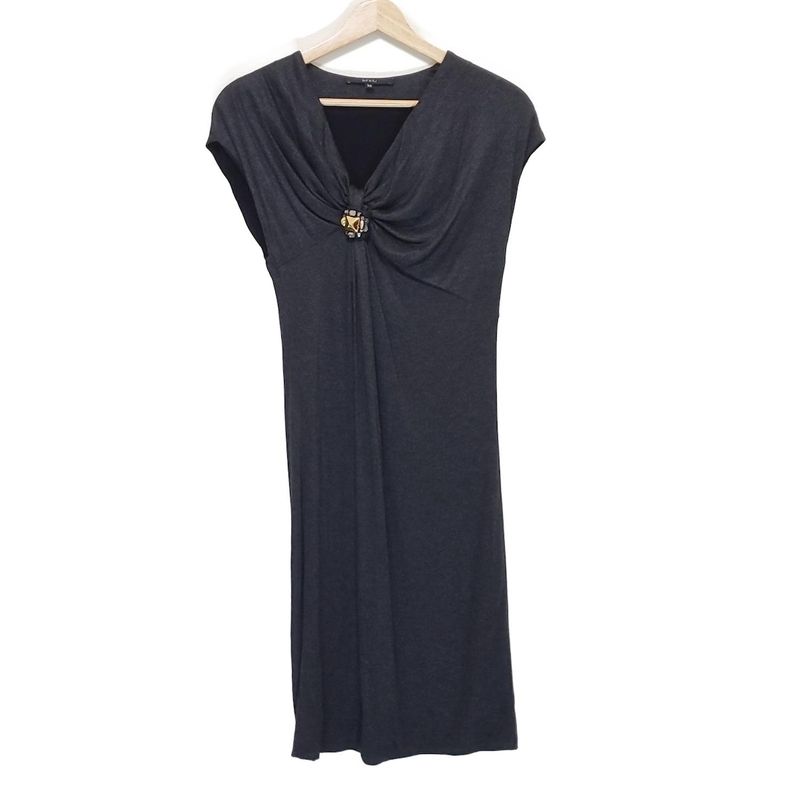 Gucci Dress Size XS Women's - 271412 X6216 Dark Gray V-neck Short Sleeves Knee