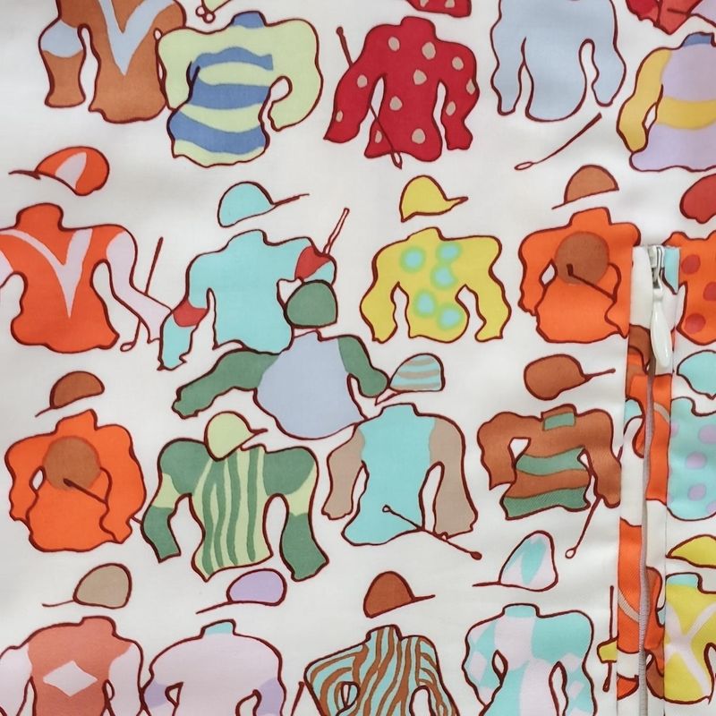 Hermes Vest Size SM Women's - White X Orange X Multi Reversible/cotton