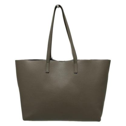 Saint Laurent Paris Tote Bag Shopping Tote 600281 Gray Beige Leather