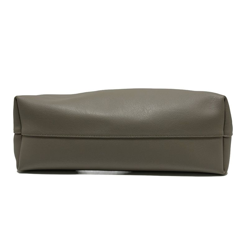 Saint Laurent Paris Tote Bag Shopping Tote 600281 Gray Beige Leather