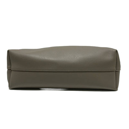 Saint Laurent Paris Tote Bag Shopping Tote 600281 Gray Beige Leather