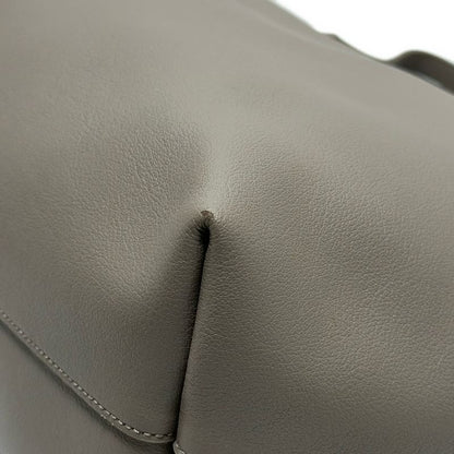 Saint Laurent Paris Tote Bag Shopping Tote 600281 Gray Beige Leather