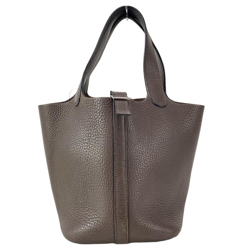 Hermes Handbag Picotin PM Dark Brown