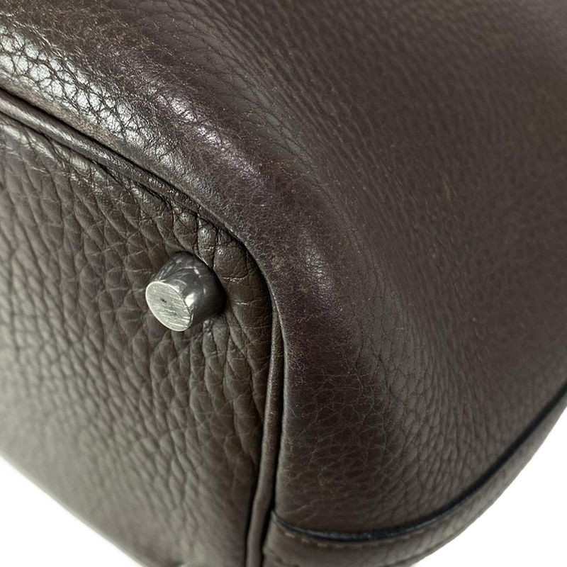 Hermes Handbag Picotin PM Dark Brown