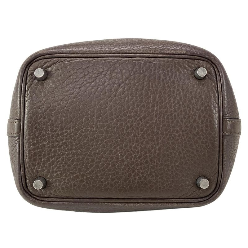 Hermes Handbag Picotin PM Dark Brown