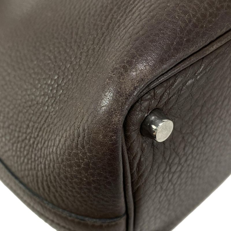 Hermes Handbag Picotin PM Dark Brown