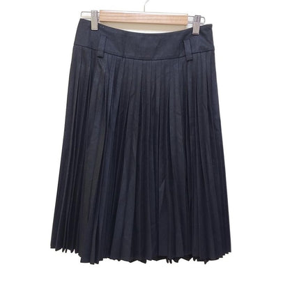 Celine Skirt Size 38 M Women - Dark Gray Knee Length/pleated
