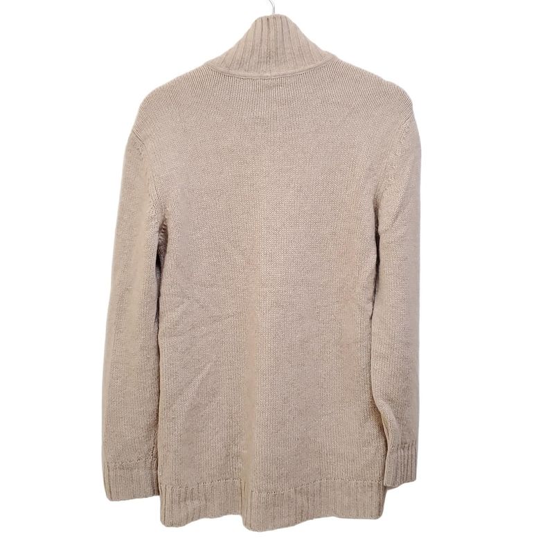 Hermes Long Sleeve Sweater Size S Women's - Beige Ivory And Multi High Neck /