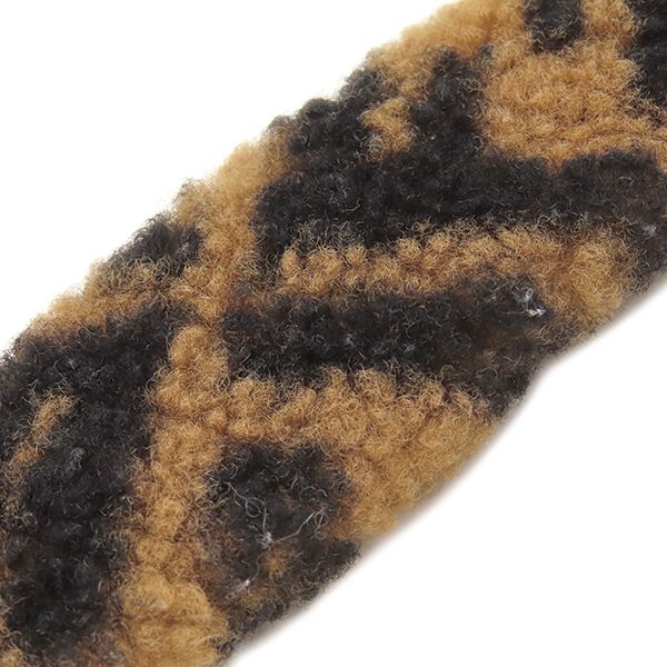 Fendi Shoulder Strap You Mini Mouton Leather Brown and Red Silver Hardware