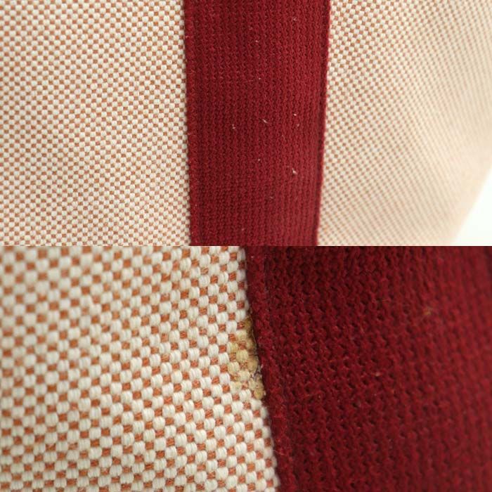 Hermes Cabriole Mothers Bag Tote Bag Red Ladies Used
