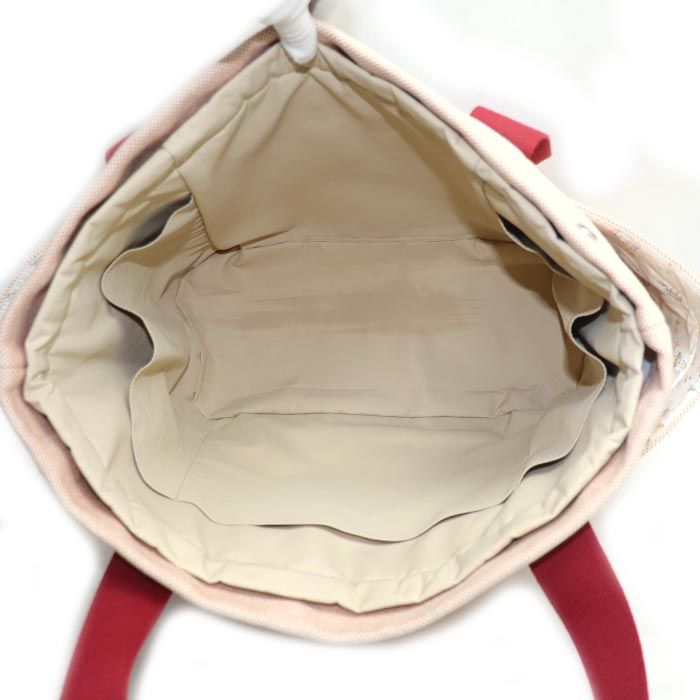 Hermes Cabriole Mothers Bag Tote Bag Red Ladies Used
