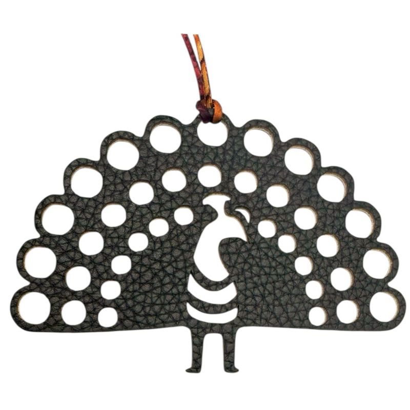 Hermes Petit Ashe Peacock Charm