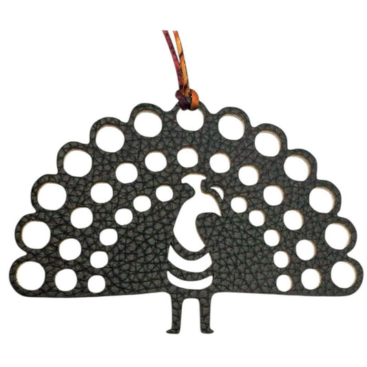 Hermes Petit Ashe Peacock Charm