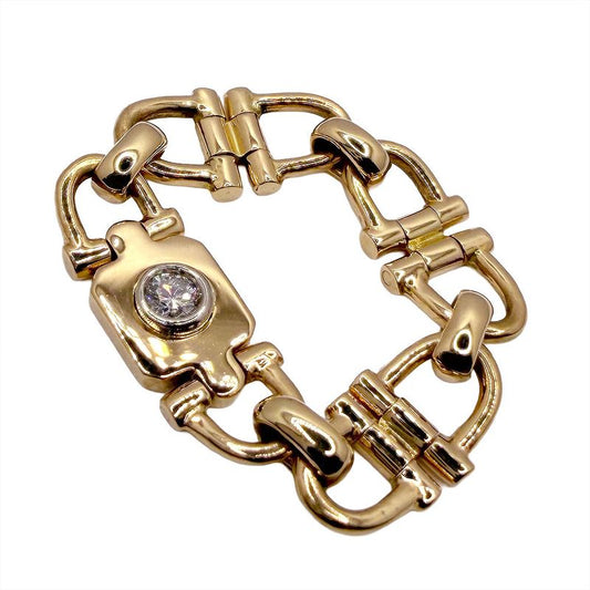 Cartier Santos De Cartier 1P Diamond Chain Ring