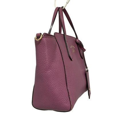 Gucci Handbag Swing 368827 Purple Leather