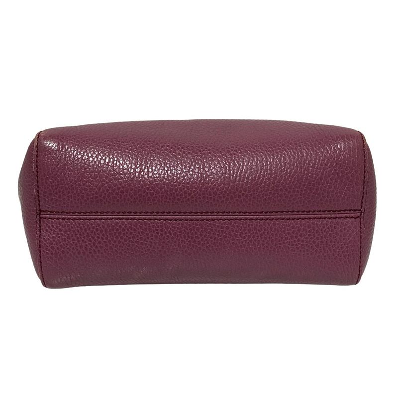 Gucci Handbag Swing 368827 Purple Leather