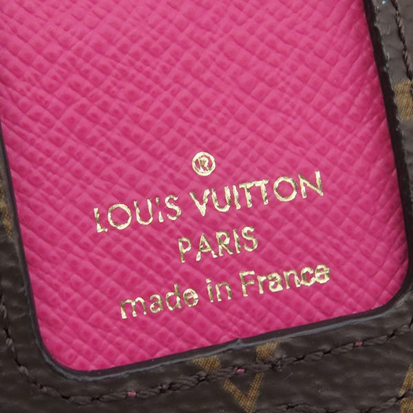 Louis Vuitton Key Holder Porte Cles Tag Vivienne Monogram Canvas Pink Gold