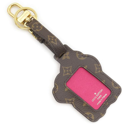 Louis Vuitton Key Holder Porte Cles Tag Vivienne Monogram Canvas Pink Gold