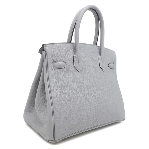 Hermes Handbag Birkin 30 Togo Gripin Tan Silver Hardware Never Used Gray K