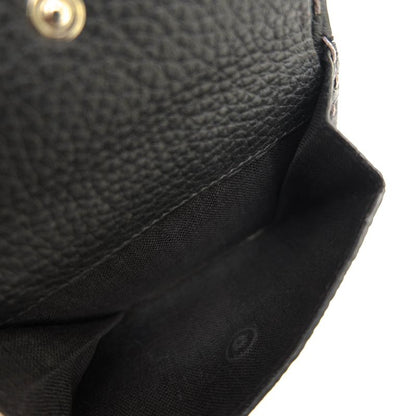 Fendi Wallet Men Wallet Leather Genuine Black 7m0194 74p Coin Wallet Cuoio