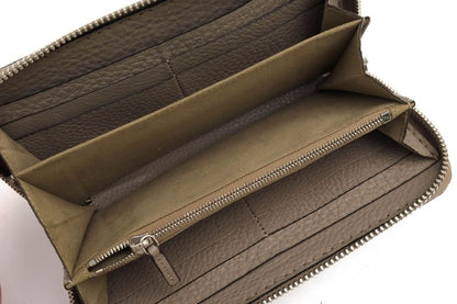 Fendi Long Wallet Women Leather Genuine Leather Gray 8m0374 Selleria Unisex