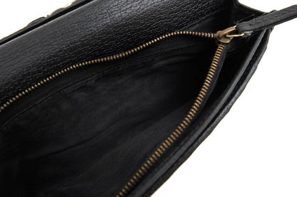 Gucci Long Wallet Men Leather Genuine Black 428740 GG Marmont with Coin Purse