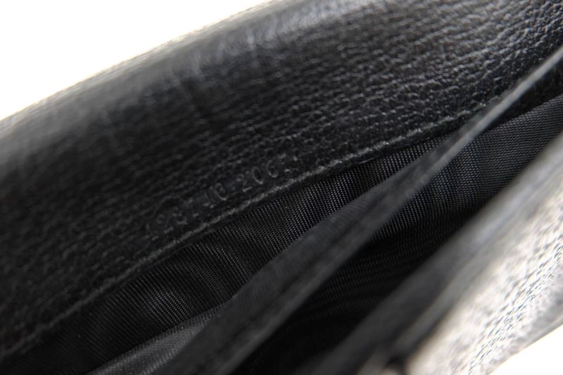 Gucci Long Wallet Men Leather Genuine Black 428740 GG Marmont with Coin Purse