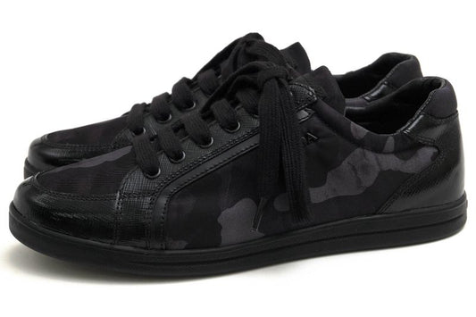 Prada Shoes Sneakers Shoes Low Cut Ladies Women Women's Nylon Leather Genuine