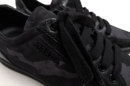 Prada Shoes Sneakers Shoes Low Cut Ladies Women Women's Nylon Leather Genuine