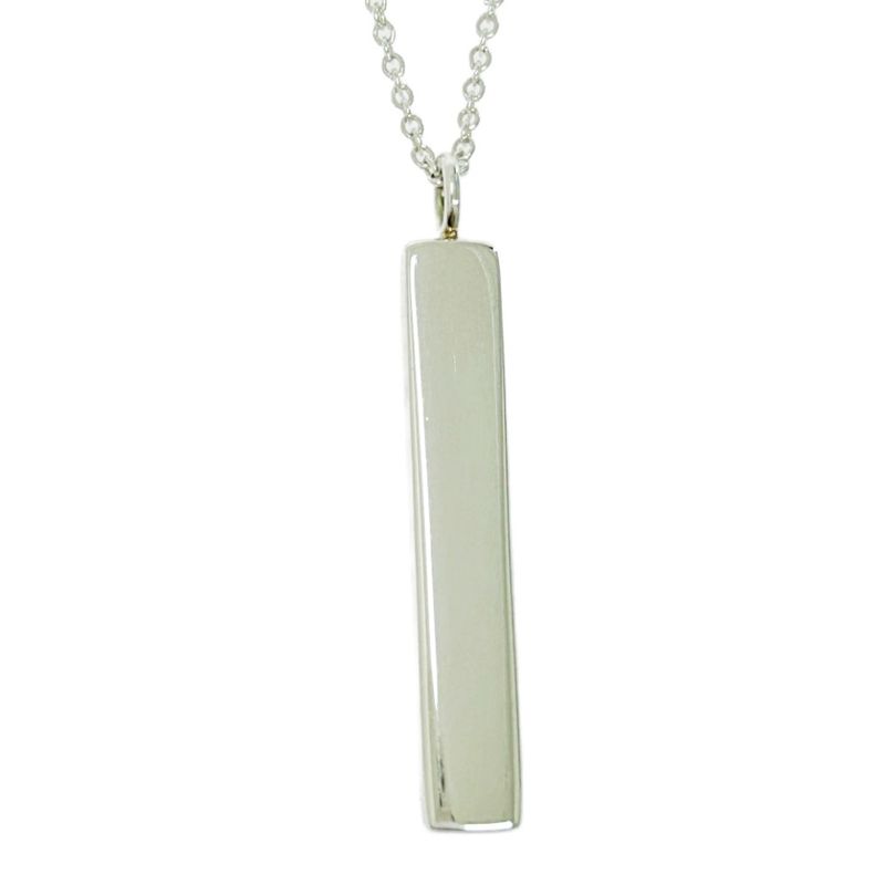 Tiffany & Co Silver Notes Bar 1p Necklace 3.3g 925 Engraved 493485 Necklace