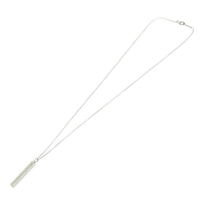 Tiffany & Co Silver Notes Bar 1p Necklace 3.3g 925 Engraved 493485 Necklace