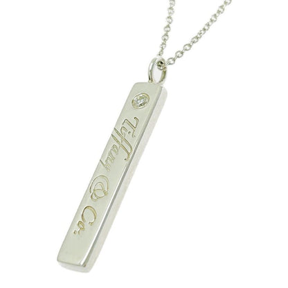 Tiffany & Co Silver Notes Bar 1p Necklace 3.3g 925 Engraved 493485 Necklace