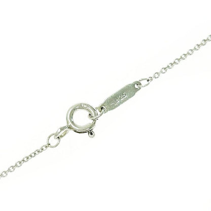 Tiffany & Co Silver Return to Mini Double Heart Necklace 3.4g 925 Engraved